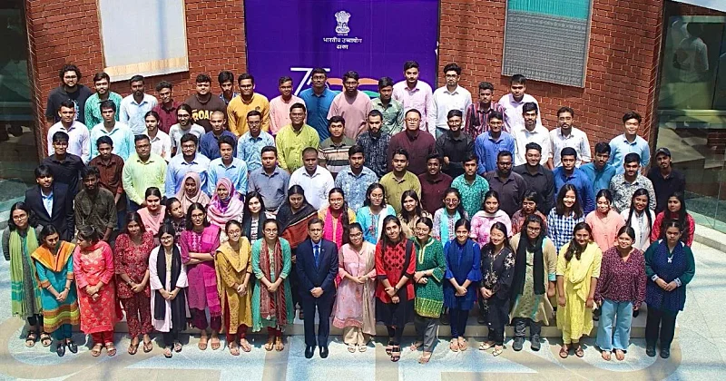 Indian high commission hosts a send-off event for India-bound Bangladeshi students on 4 September, 2024.