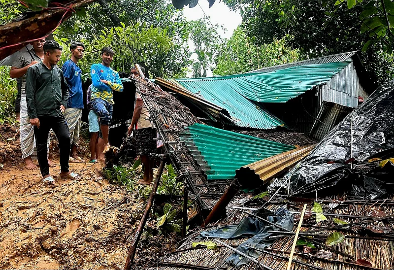 Some six people were killed in landslides in Cox’s Bazar caused by heavy rains that lasted 12 hours