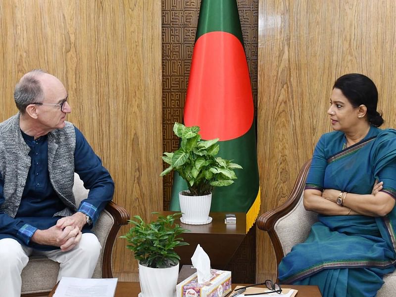 German ambassador to Bangladesh Achim Tröster met the environment, forest, and climate change adviser at her secretariat office on 17 September 2024.