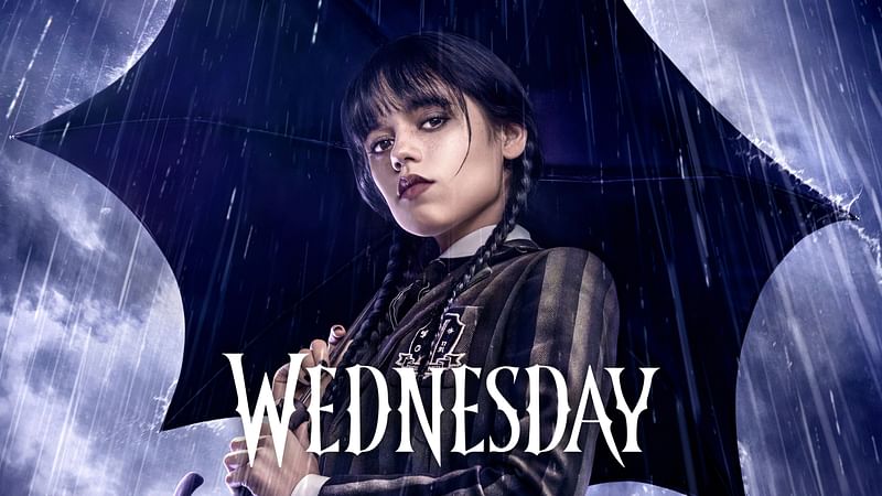 Poster of Netflix series 'Wednesday'.