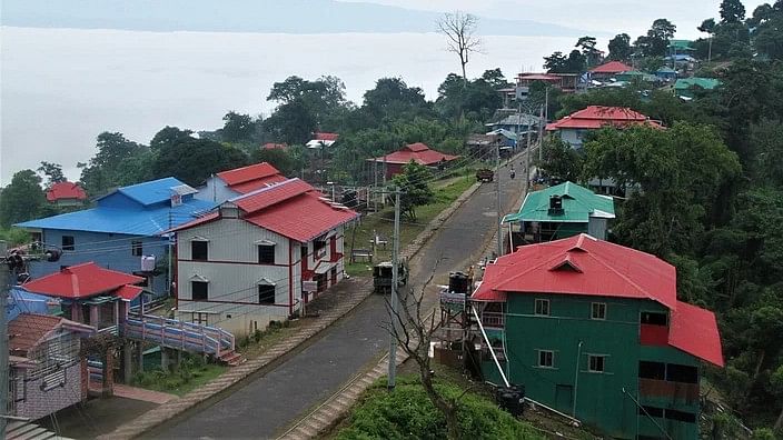 The tourist zone of Sajek Valley in Rangamati