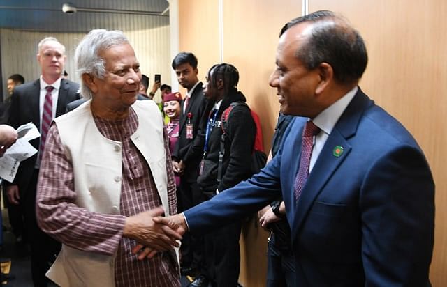 Chief Adviser Professor Dr Muhammad Yunus arrives in New York on 23 September 2024 to attend the 79th session of the United Nations General Assembly (UNGA).