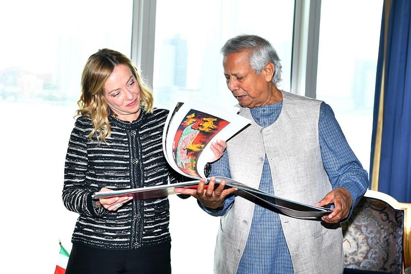 Bangladesh chief adviser professor Muhammad Yunus had a bilateral meeting with Italian prime minister Giorgia Meloni on the sidelines of the UNGA in New York on Tuesday