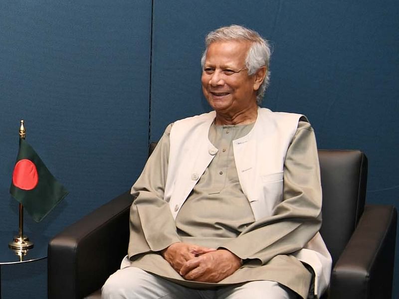 Chief adviser Dr Muhammad Yunus.