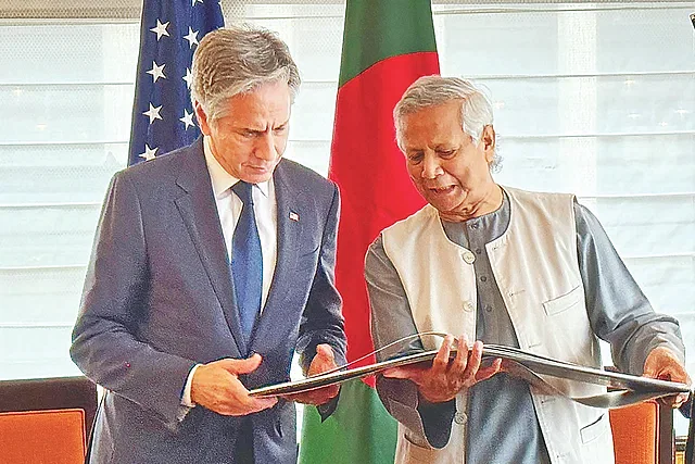 US Secretary of State Antony Blinken met Dr Muhammad Yunus on the sidelines of the United Nations General Assembly in New York on Thursday