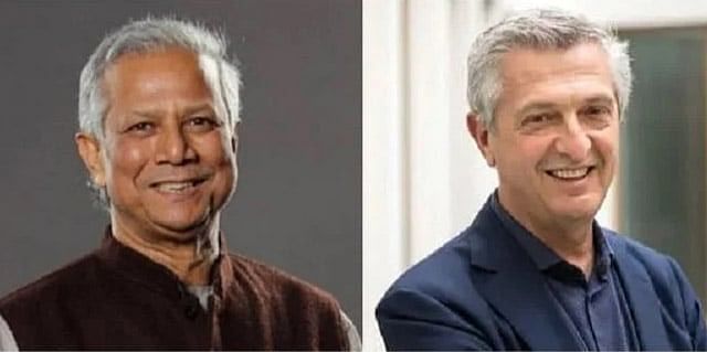 Dr. Muhamad Yunus and Filippo Grandi