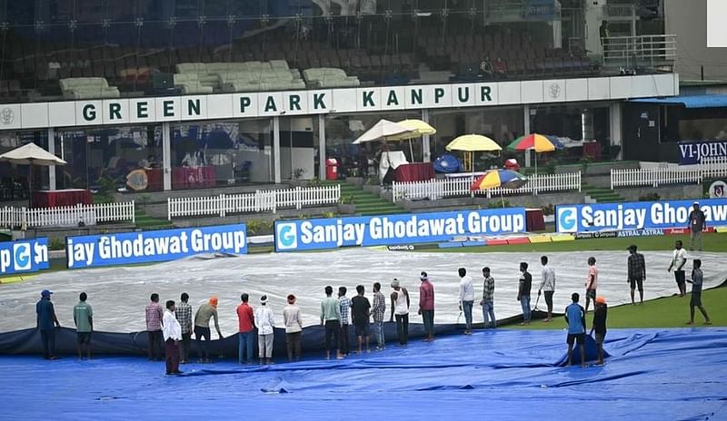 The umpires called it a day after drizzle continued to pour and there was no sign of stopping it.