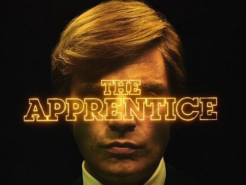 Sebastian Stan as Donald Trump on the poster of the film 'The Apprentice'.