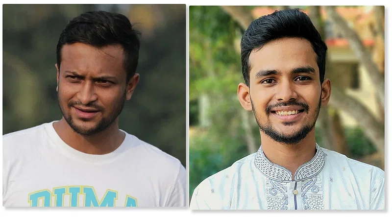 Shakib Al Hasan and Asif Mahmud Shojib Bhuyain