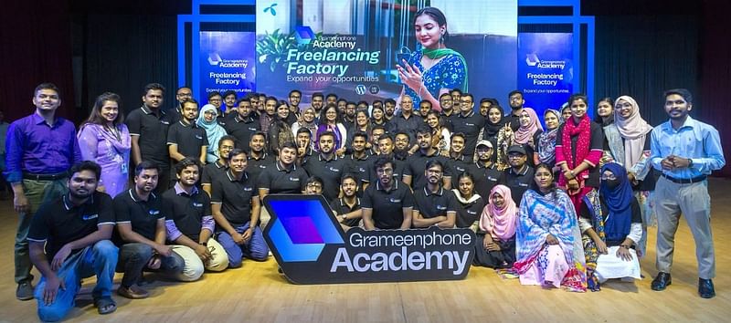 Grameenphone Academy has launched an initiative, ‘Freelancing Factory’ designed to equip students with the necessary training required to build a freelancing career