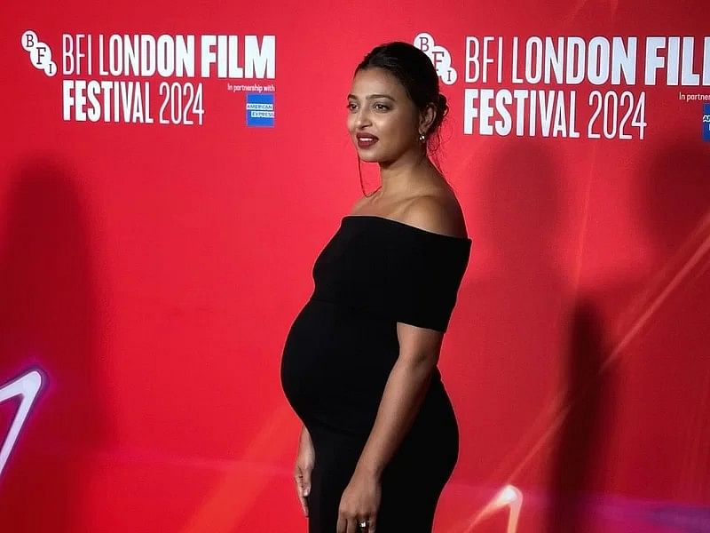 Radhika Apte on the red carpet of BFI London Film Festival on 16 October, 2024.