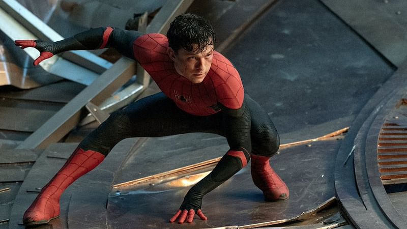 Tom Holland as Spider Man.