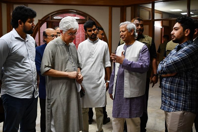 Chief adviser Dr. Yunus visited Ganabhaban for the first time since his assumption in the office on 8 August