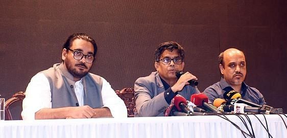 A press briefing by the chief adviser’s press wing at Foreign Service Academy in Dhaka on 30 October, 2024.