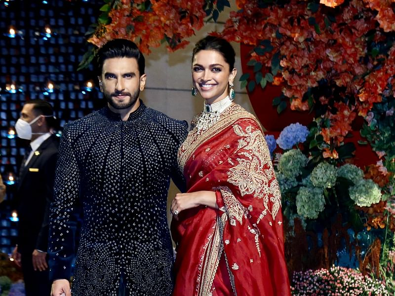 Bollywood couple Ranveer Singh 
 and Deepika Padukone.