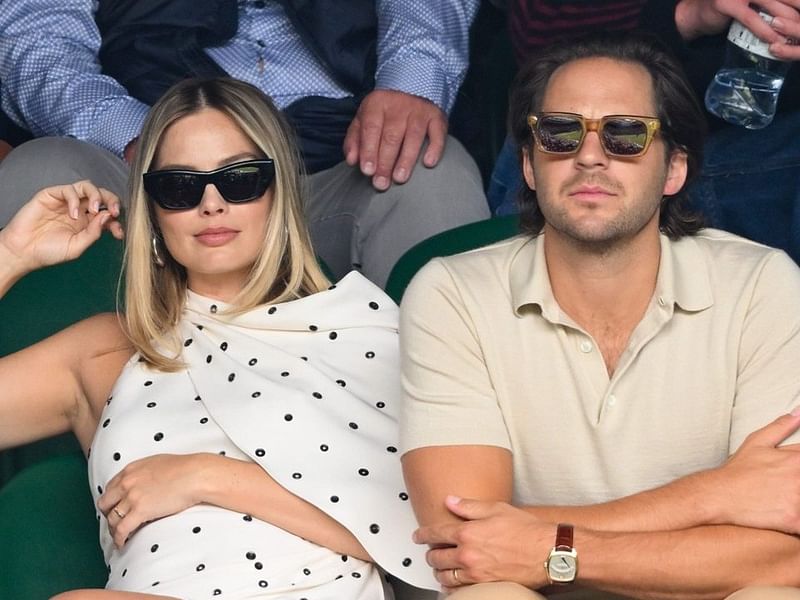 Margot Robbie with husband Tom Ackerley.