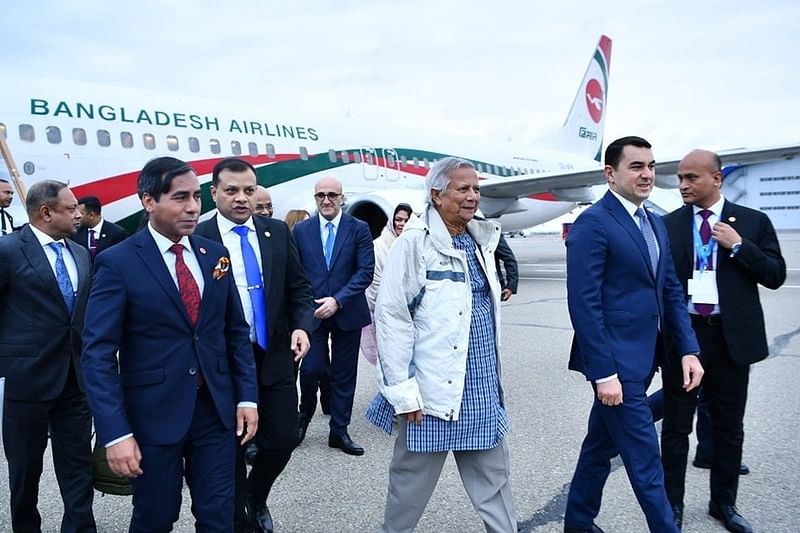 Chief Adviser Professor Muhammad Yunus reaches Baku on Monday to attend the UN Climate Change Conference (COP-29)