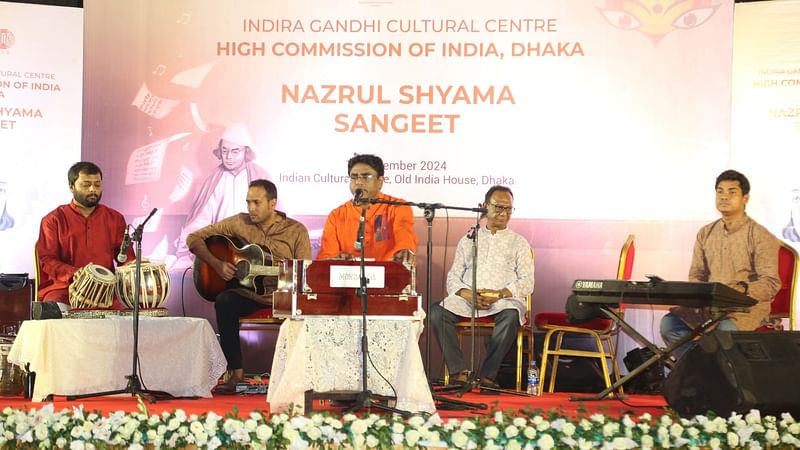 The Indira Gandhi Cultural Center (IGCC) of the Indian High Commission held a musical session on Shyama Sangeet by Kazi Nazrul Islam on Tuesday