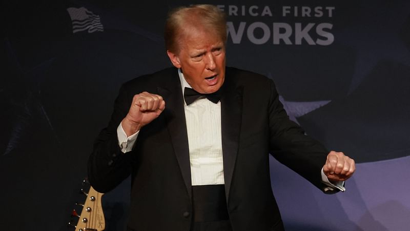 President-elect Donald Trump attends the America First Policy Institute Gala held at Mar-a-Lago on 14 November, 2024 in Palm Beach, Florida