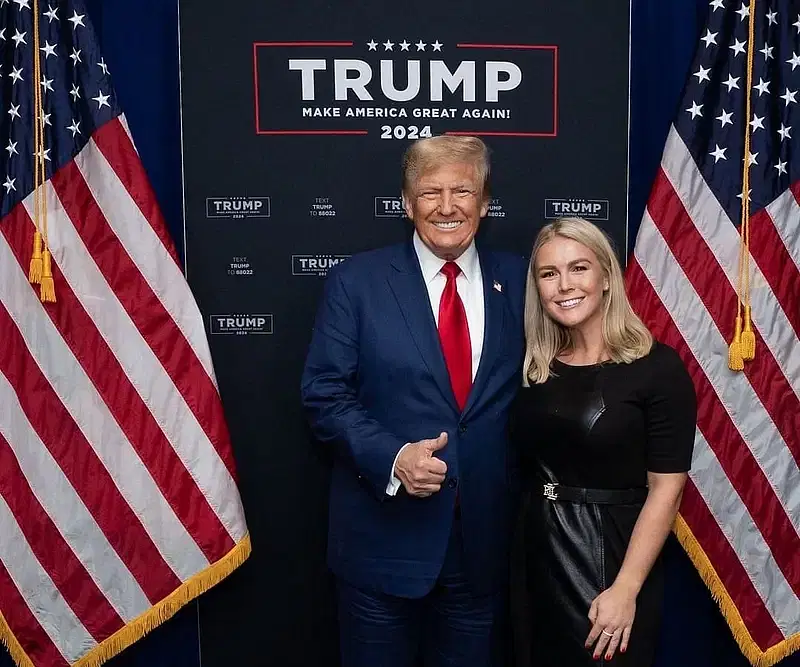 Karoline Leavitt with Donald Trump