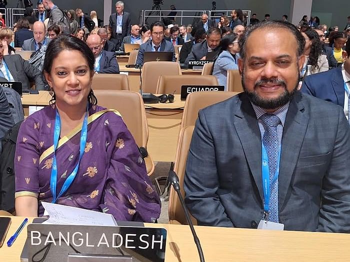 Bangladesh delegation at COP-29 in Baku on 22 November, 2024.