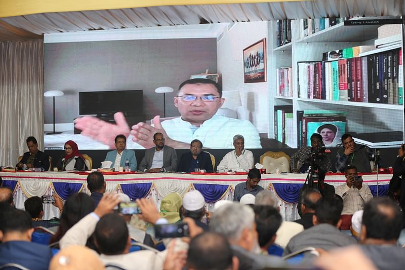 Tarique Rahman virtually speaks at a workshop on 31-point reform proposals of the party