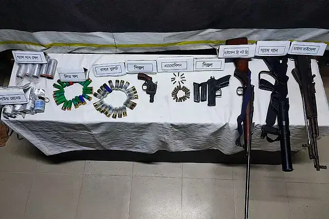 Recovered arms looted from police stations