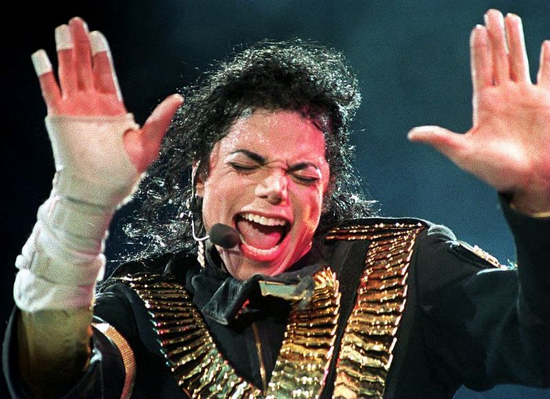 Picture dated 1 September, 1993 taken in Singapore shows US pop megastar Michael Jackson performing during his 'Dangerous' tour.