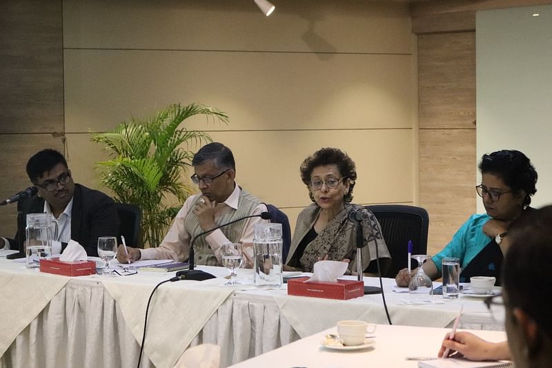 Speakers in a roundtable titled ‘The Rule of Law in Bangladesh: Challenges and Way Forward’ at the BRAC Centre in Mohakhali of Dhaka on 15 December 2024.