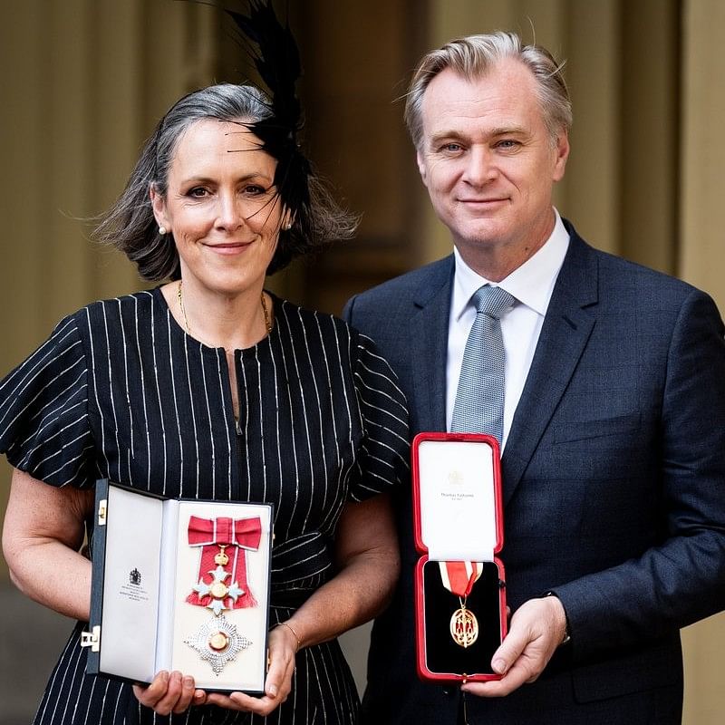 Emma Thomas and Christopher Nolan