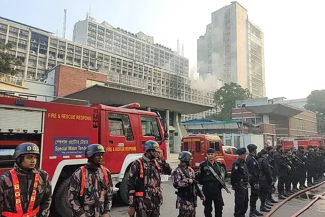 The fire that broke out in building 7 of the Bangladesh Secretariat in the capital has been brought under control after six hours