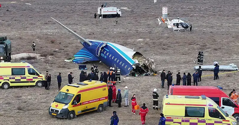 Plane crash, near Aktau, Kazakhstan, 25 December, 2024.