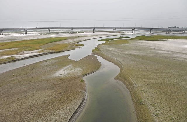 Dried Teesta river