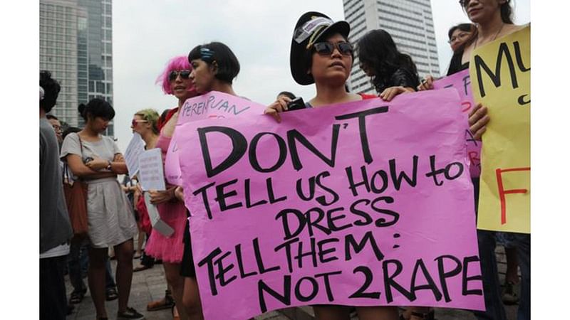 Protests against sexual violence in Indonesia