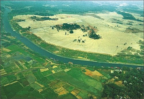 Aerial view of the Rajuk's Purbachal housing project.