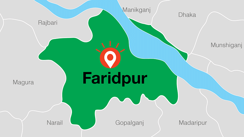 Map of Faridpur district