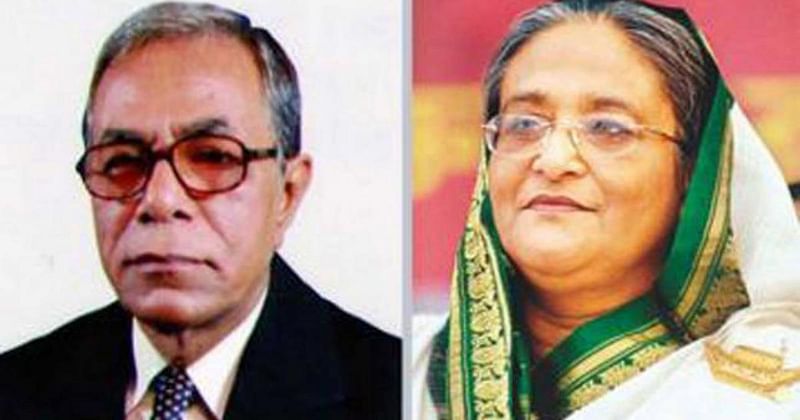 President Abdul Hamid and prime minister Sheikh Hasina