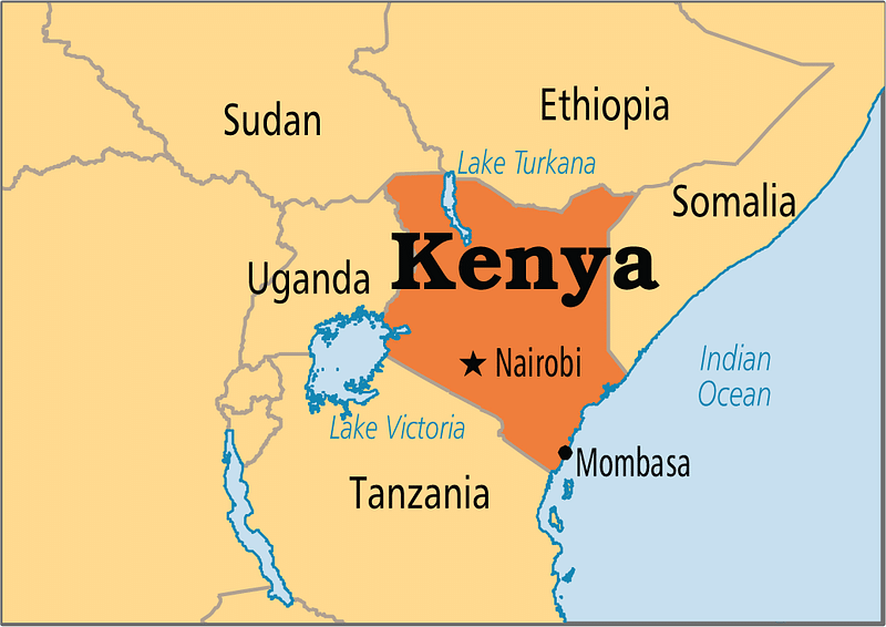 Map of Kenya