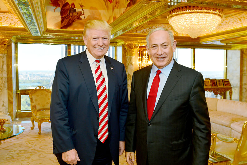 Donald Trump and Benjamin Netanyahu