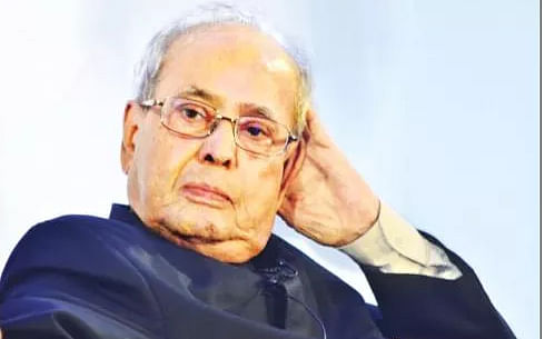 Former Indian president Pranab Mukherjee