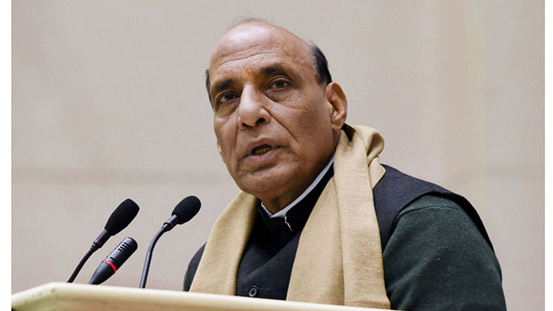 India's defence minister Rajnath Singh