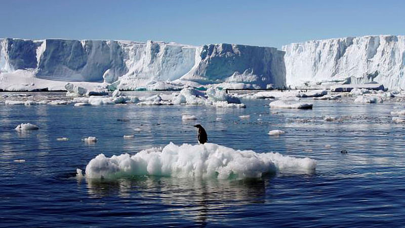 Melting glaciers of Antarctica