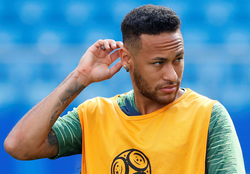 Brazil`s Neymar during training session