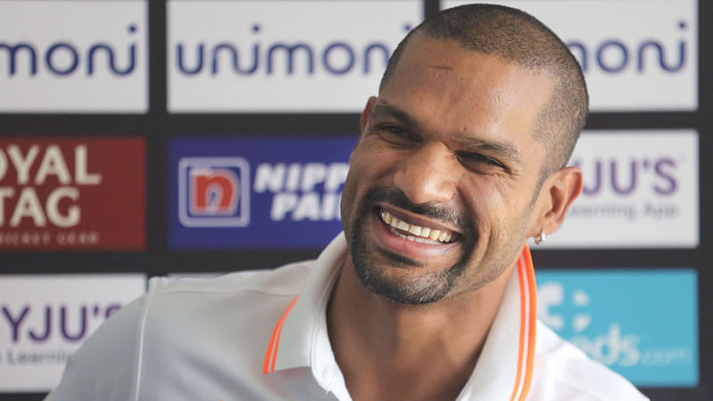 Indian opening batsman Shikhar Dhawan