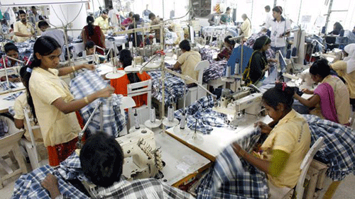 RMG workers at a factory