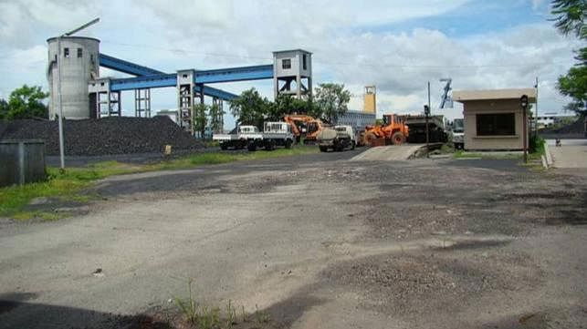 Barapukuria coal mine yard