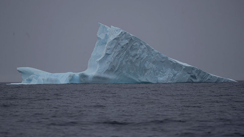 An iceberg floats near Two Hummock Island, Antarctica, on 2 February 2020