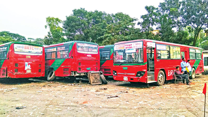 বিটিআরসির ১ হাজার ২৪৪টি বাস বিভিন্ন রুটে চলাচল করছে