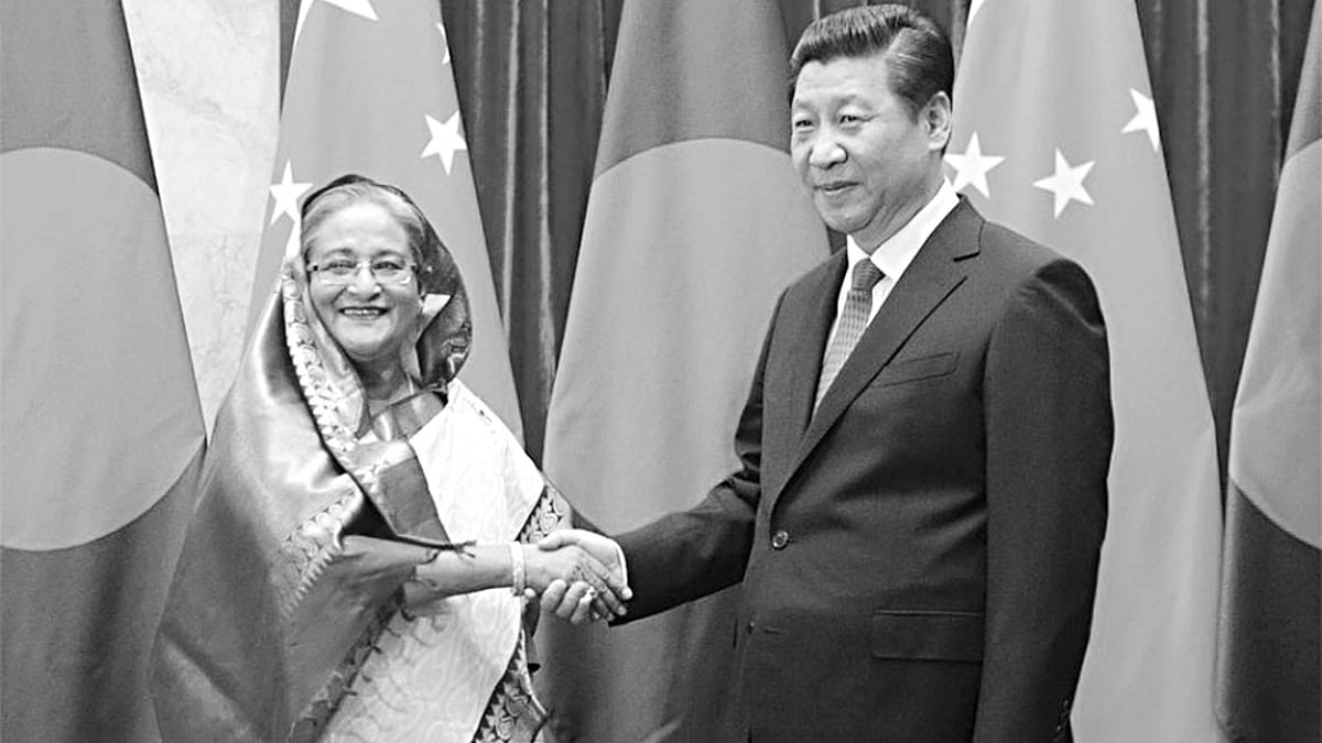 ২০১৪ সালে চীন সফরের সময় প্রধানমন্ত্রী শেখ হাসিনার সঙ্গে প্রেসিডেন্ট সি চিন পিং l ফাইল ছবি