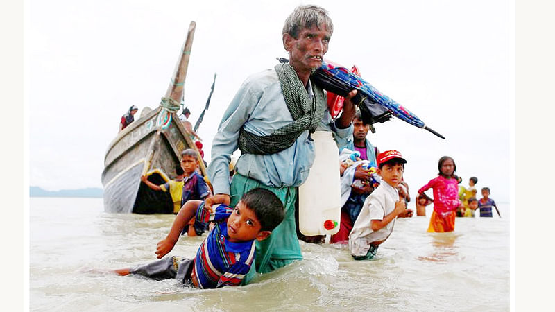 নারকীয় অত্যাচার থেকে প্রাণে বাঁচতে লাখ লাখ রোহিঙ্গা পালিয়ে গেছে বিভিন্ন দেশে